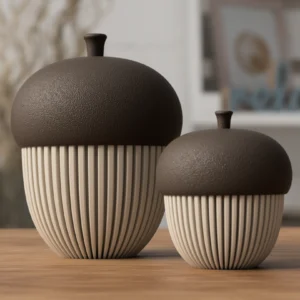 Teelicht in Eichelform